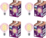 Smart Vintage Amber G25 Led Bulb 4 Pack Wi-fi & Voice Control E26. Fixed Price $199.99.