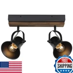 Seeblen 2-LIGHT Adjustable Track Lighting Fixture Industrial Black Ceiling/wall. Fixed Price $102.64.