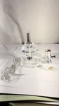 Vintage Crystal Accent Boudoir Lamp Project Create Gift. Fixed Price $28.50.
