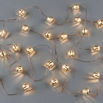 Gerson Christmas Light String Set 8' Striped Silver/clear Bulbs .50" 20 Bulb/tim. Fixed Price $9.95.