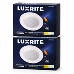 Luxrite 5/6" Recessed Downlight Retrofit 1100LM 5CCT Selectable Dimmable 2PX. Fixed Price $27.98.