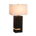 Nova California Zen Standing 2LT 28" Table Lamp, Ebony/brass/white - 100284BG. Fixed Price $349.00.