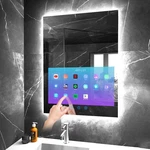 32"X24" Smart Bathroom Vanity Mirror With Touchscreen Tv Led Light & Anti-fog. Fixed Price $1260.00.