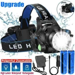 990000LM Led Headlamp Rechargeable Headlight Zoomable Torch Flashlight. Fixed Price $9.89.