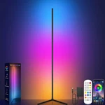 Tyute Corner Floor Lamp, Rgb Led With Music Sync, Multicolor. Fixed Price $50.62.