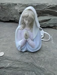 Ceramic Madonna Holy Mother Night Light By Cosmos, China, Virgin Mary. Fixed Price $32.00.