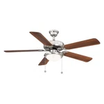 Hampton Bay Trice 52 Led Brushed Nickel Ceiling Fan W/ Pull Chains & Light. Fixed Price $40.99.