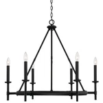 Capital Lighting 445261 Ogden 33"W Taper Candle Ring - Brushed Black. Fixed Price $818.00.