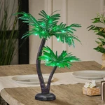 Lightshare 24INCH Twins Palm Tree Bonsai 25LED Lights,green 2FT,. Fixed Price $66.99.