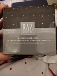 Raz Imports Christmas Cluster Lights 15 Ft Garland 120 Warm White Led. Fixed Price $35.00.