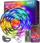 Led Lights For Bedroom 50FT Strip With Remote Rgb Color Changing Musi. Fixed Price $27.19.
