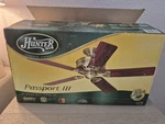 Nos Vintage Hunter Passport Iii 52 Ceiling Fan 3 Speed Antique Brass. Fixed Price $119.95.