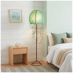 Eangee Jellyfish Blue Cocoa Leaves 64" High Floor Lamp. Fixed Price $438.00.