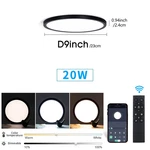 Smart Ceiling Lights 0.94 Inch Remote App Control Ultra Thin Dimmable Modern Rou. Fixed Price $53.14.