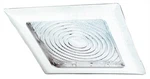 Elco EL11W White 8" Square Trim With Fresnel Glass Lens. Fixed Price $26.63.