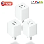 Dual Port Usb Fast Home Wall Charger Block 5V 2.1A Power Adapter For Iphone Ipod. Fixed Price $7.99.