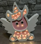 12" White Pink Unicorn Pegasus Horse Wall Night Light Kids Room Decoration Lamp. Fixed Price $21.95.
