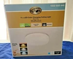 Hampton Bay 11 Led Color Changing Flush Mount Ceiling Lighting White. Fixed Price $29.78.