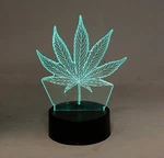 3D Marijuana Leaf Weed Led Light 7 Color Changing Table Night. Fixed Price $14.99.