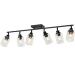 Lousace 6 Kitchen Track Fixtures Ceiling Vanity Lights Black. Fixed Price $228.61.