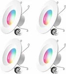 4 Pack Smart Led Recessed DOWNLIGHT,6 Inch Wi-fi Color Changing. Fixed Price $59.98.