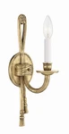 Crystorama Lighting Group 651 Brass Cortland Single 15"H Wall Sconce. Fixed Price $238.40.