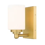 Z-lite Soledad 1-LIGHT Brushed Gold Wall Sconce. Fixed Price $19.99.