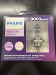 2X-PHILIPS Night Guide Platinum 9003 H4+130% Lamp Bulb. Fixed Price $31.50.