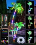 7FT Smart Lighted Palm Tree, Diy Color Changing Led Artificial 3 Tr.... Fixed Price $241.29.
