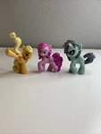 My Little Pony Hasbro G4 Mini Figure Neon Lights, Pinkie Pie, Applejacks. Fixed Price $6.99.