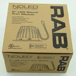 Rab NDLED6RD-80YN-W-W Trim Module 6" Round Degree 3500K Cfi White Cone. Fixed Price $135.99.
