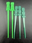 Vintage Swizzle Sticks Lot Kahuna Kon-tiki Cleveland Ohio Bar Stirrers. Fixed Price $9.95.