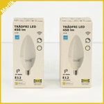Set Of Ikea Tradfri Led 450 Lm E12 Wireless Dimmable White Spectrum 905.187.34. Fixed Price $22.95.
