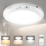 Yunaking Rechargeable Ceiling Light With Motion Sensor: Battery White. Fixed Price $29.99.