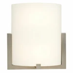 Galaxy Lighting 212430BN Brushed Nickel With White Glass Wall Sconce. Fixed Price $89.95.