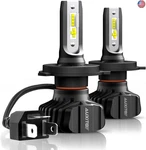 Auxito H4 9003 HB2 Led Bulbs, 700% Brightness 6500K Cool White, Angle. Fixed Price $83.70.
