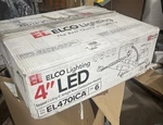 Elco EL470ICA 4" Integrated Led New Construction Recessed Housing 6PK. Fixed Price $75.00.