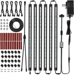 Litever Led Safe Light Kit. Human Motion Sensor Activated. 6 Slim Black. Fixed Price $50.29.