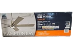 Hampton Bay Zandra 52" Led Brushed Nickel Ceiling Fan W/ Light Kit, Remote. Fixed Price $119.99.