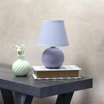 Simple Designs LT2008-PRP Purple Mini Ceramic Globe Table Lamp With Matching. Fixed Price $8.00.