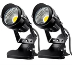 Fzwle 7W Led Clamp Spot Lights Indoor, Daylight White Uplight, 2-PACK. Fixed Price $57.45.