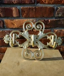 Cast Iron Accent Hook Acanthas Scroll Baroque Elegant Ornate Gold Finish Mcm 15". Fixed Price $65.00.