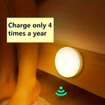 1PC Motion Sensor Night Light - Wireless Led Detector Lamp For Bedroom. Fixed Price $13.49.