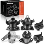 6PCS Engine Motor Mount Set Acura Tl 2007-08 Automatic Transmission Black Silver. Fixed Price $159.94.