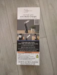 Mainstays 10.9' 5-IN-1 Led Dimmable Wireless Charging Foldable Hinge Desk Lamp. Fixed Price $27.99.