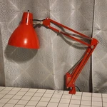 Vintage Dayton Articulating Arm Drafting Table Desk W/ Clamp Orange Mcm *. Fixed Price $219.99.