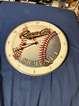 Round River Cats Baseball Wall Clock (battery. Fixed Price $24.00.