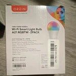 Orein A21 Rgbtw Wi-fi Smart Led Bulb 2-PACK 14W 1600LM Multicolor Dimmable. Fixed Price $21.00.