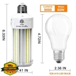 Ca New Sunshine 2 Pack 600W Led Corn Bulb 9000 Lumen 5000K. Fixed Price $46.99.