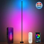 Miortior Smart Rgb Led Corner Floor Lamp W/ App & Remote Music Sync 80". Fixed Price $62.45.